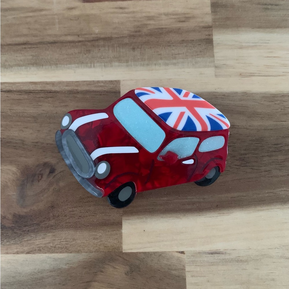 Erstwilder Top Gear Brooch mini cooper Pin NWOT